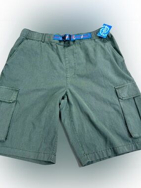 Lucky Brand Grateful Dead Cargo Short Size L Green Ripstop Outdoor Hiking
